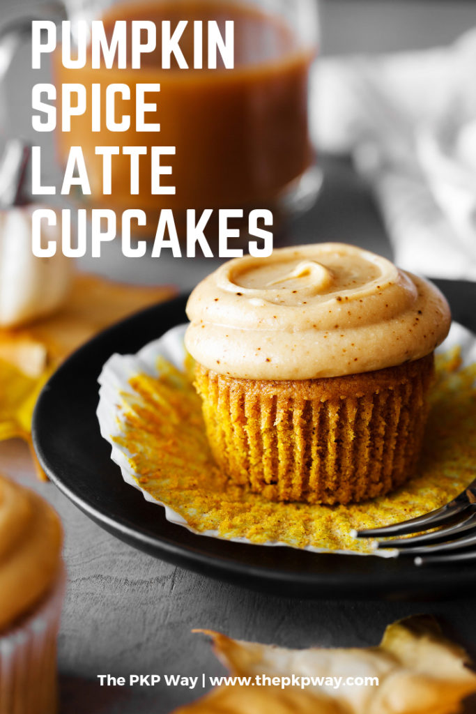 A moist pumpkin spice cupcake full of warm spices is topped with coffee cream cheese frosting to make these pumpkin spice latte cupcakes a wonderful complement to the sweater weather beverage.