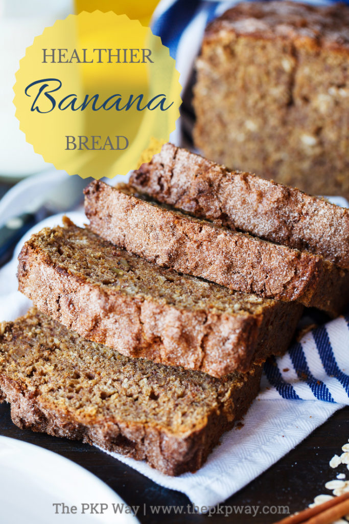 Made with wheat, oats, and walnuts, Healthier Banana Bread is the guilt-free way to using up your overripe bananas! You won’t be able to tell the difference!