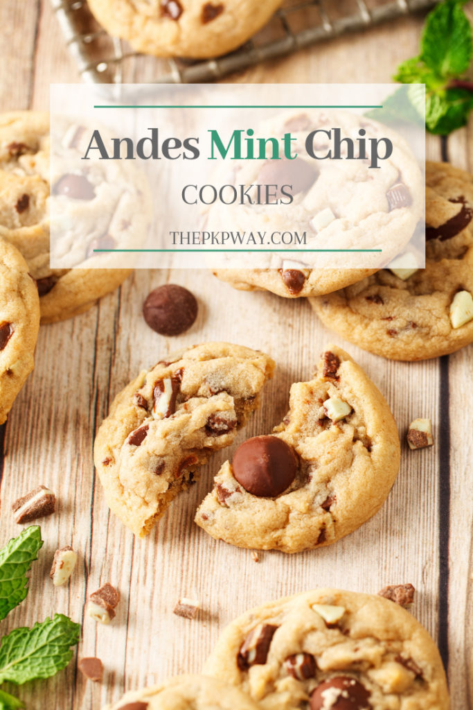 Great for a potluck, an afternoon snack, or just a feel-like-baking type of day, these chewy, silver-dollar-sized Andes Mint Chip Cookies are addictive bites of heaven.