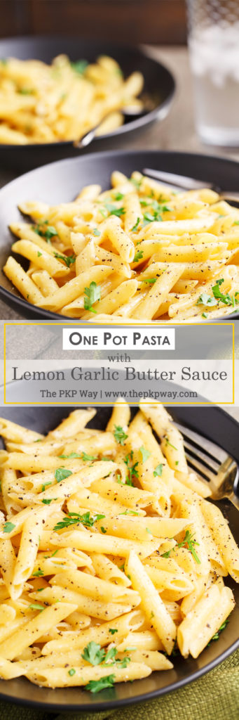 When it’s too late to run to the store and your pantry is limited on ingredients, a warm, home-cooked meal is still possible with One Pot Pasta with Lemon Garlic Butter Sauce. With only five ingredients and one pot involved, dinner can be on the table in 20 minutes or less!