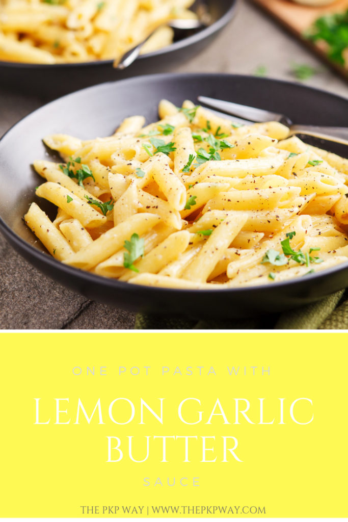 When it’s too late to run to the store and your pantry is limited on ingredients, a warm, home-cooked meal is still possible with One Pot Pasta with Lemon Garlic Butter Sauce. With only five ingredients and one pot involved, dinner can be on the table in 20 minutes or less!