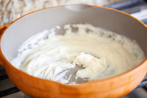 Slurry in skillet